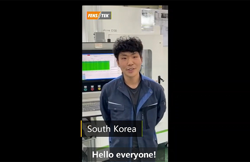 Aluminum window cutting Center machine comments from Korea customer