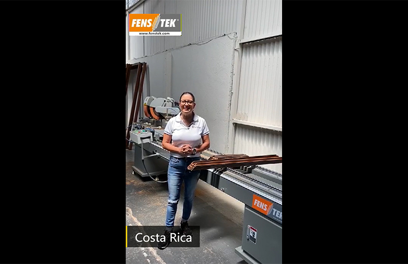 Double head cutting saw machine comments from Costa Rica customer