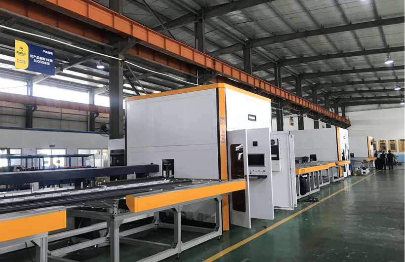 FENSTEK  independently developed aluminum profile CNC automatic sawing  milling production line