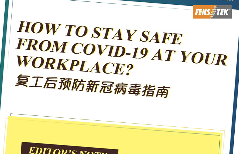 How to stay safe from COVID-19 at your workplace