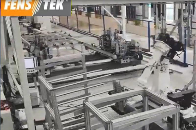 Robot production line for UPVC windows welding&cleaning production line